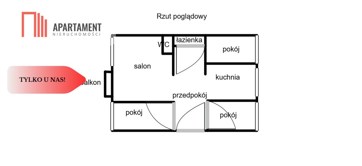 Mieszkanie czteropokojowe  na sprzedaż Inowrocław  73m2 Foto 14