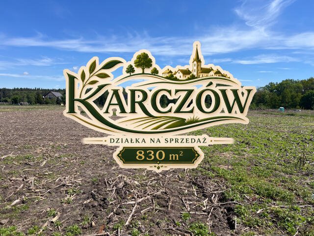 Działka 830 m² z warunkami zabudowy, media, spokojna okolica - polecam! Karczów, Grobla  830m2 Foto 1