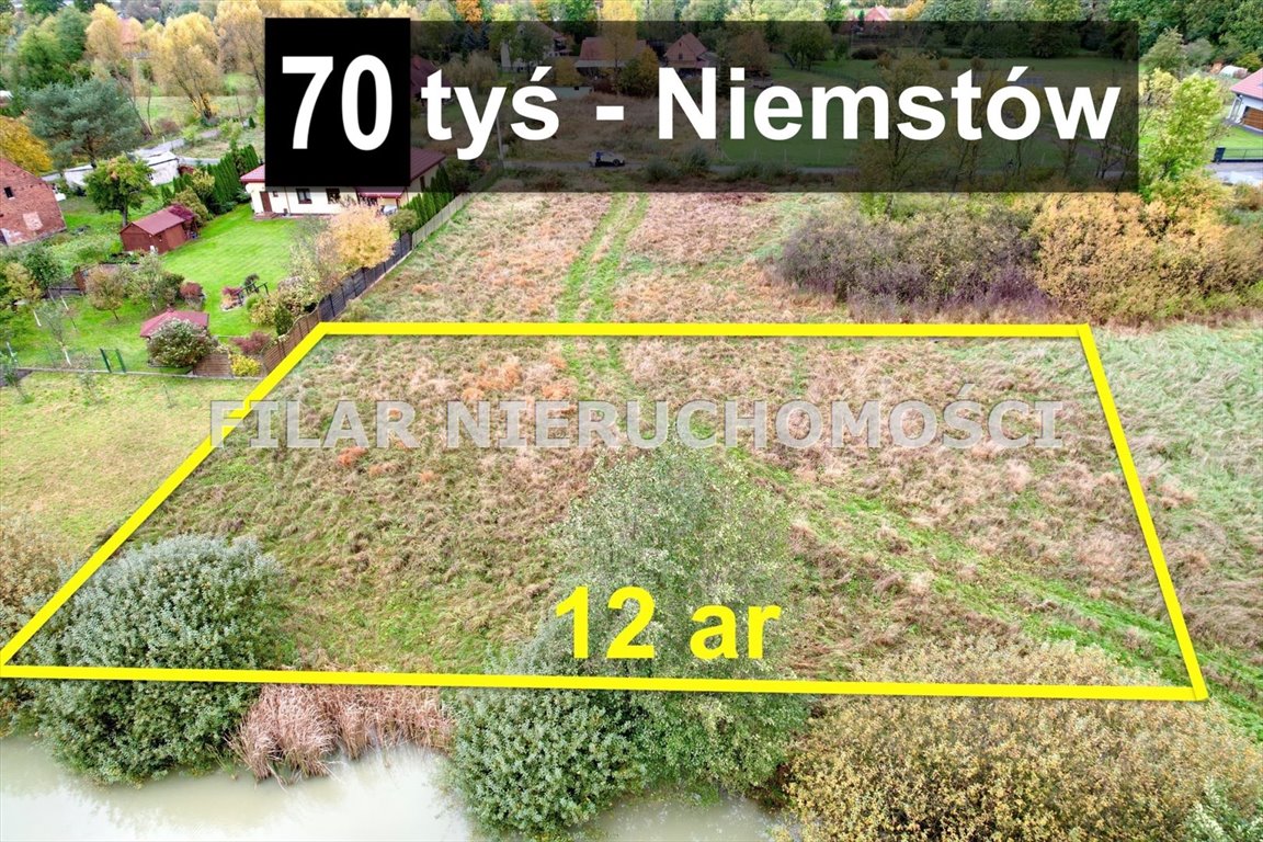 Działka budowlana na sprzedaż Niemstów  1 260m2 Foto 1