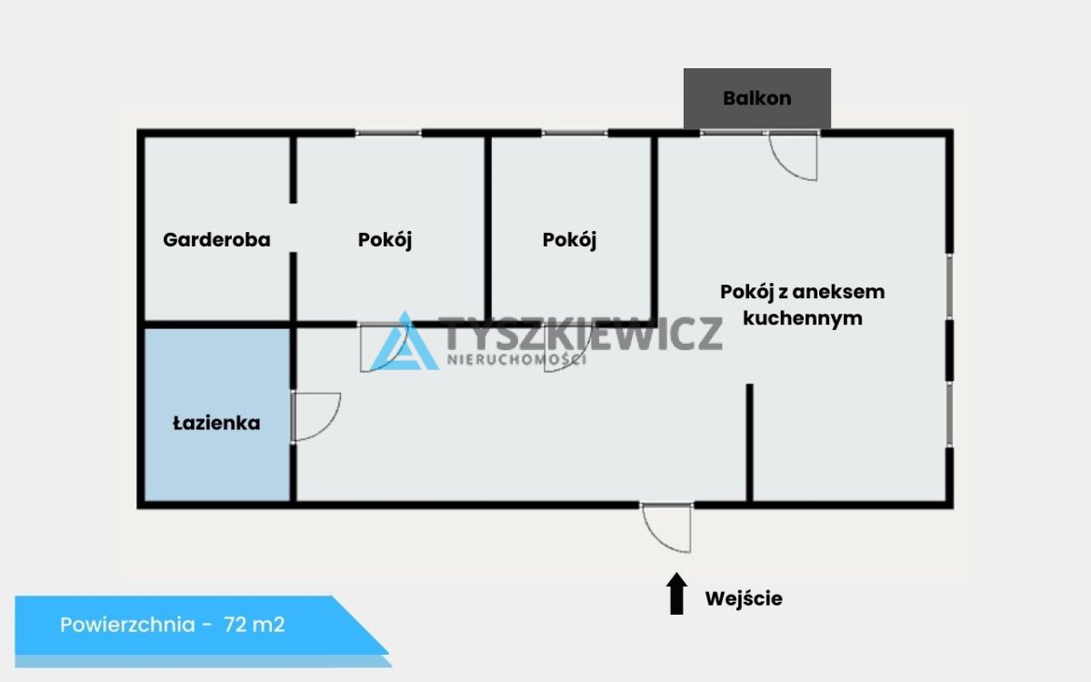 Mieszkanie trzypokojowe na sprzedaż Wejherowo, Franciszka Fenikowskiego  72m2 Foto 10