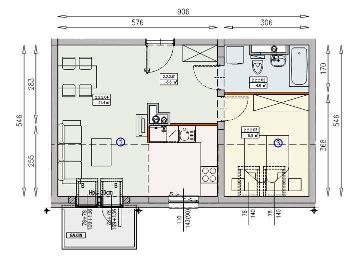 Mieszkanie dwupokojowe na sprzedaż Wrocław, Krzyki, Księże Małe  42m2 Foto 5