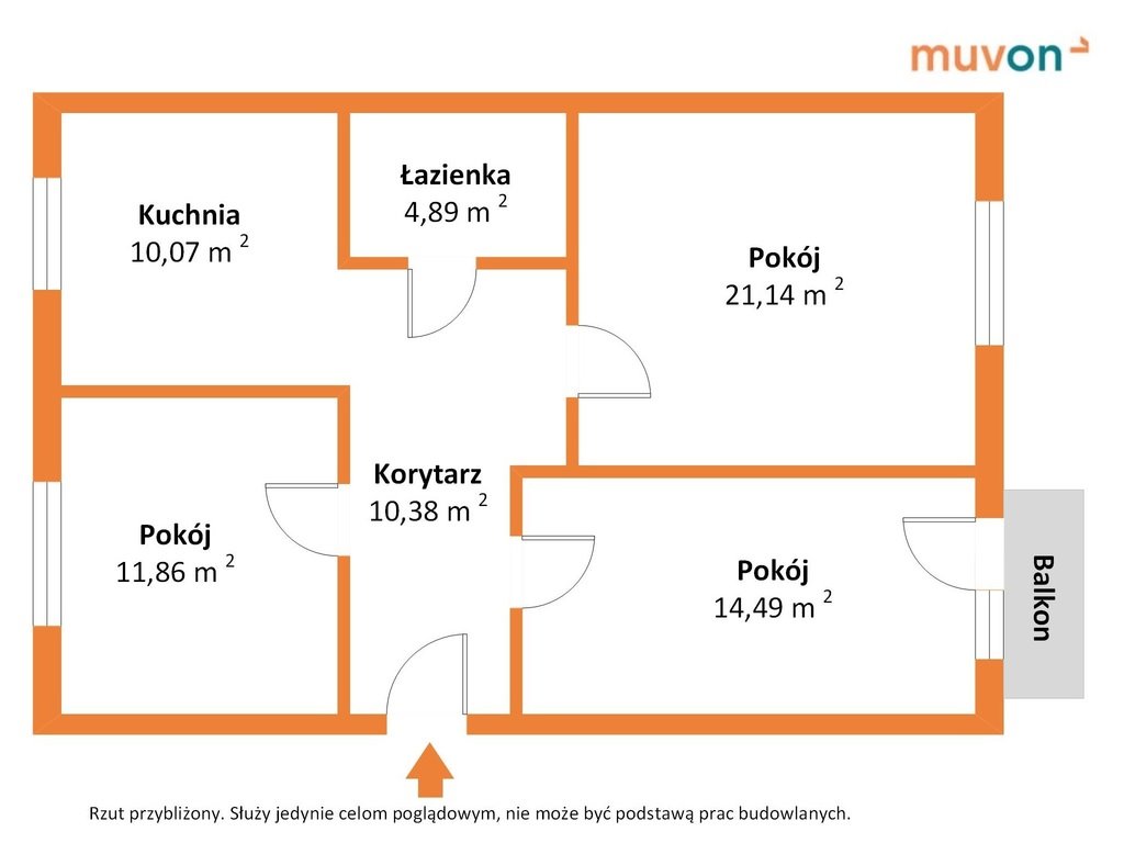 Mieszkanie trzypokojowe na sprzedaż Ryczywół, os. Przyjaźni  76m2 Foto 8