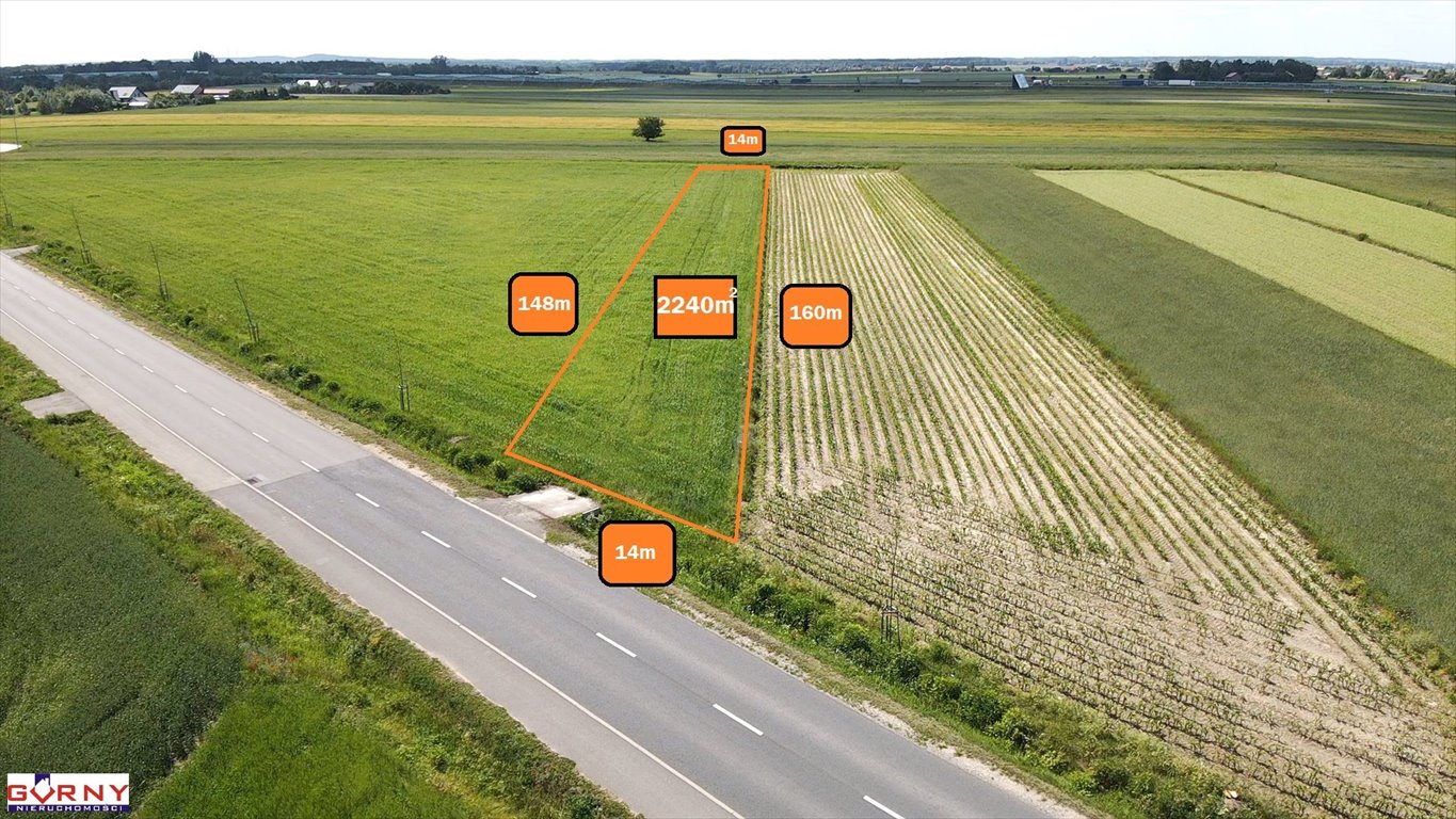 Do sprzedania działka budowlana 2240 m² z warunkami zabudowy Gąski, Gąski  2 240m2 Foto 1