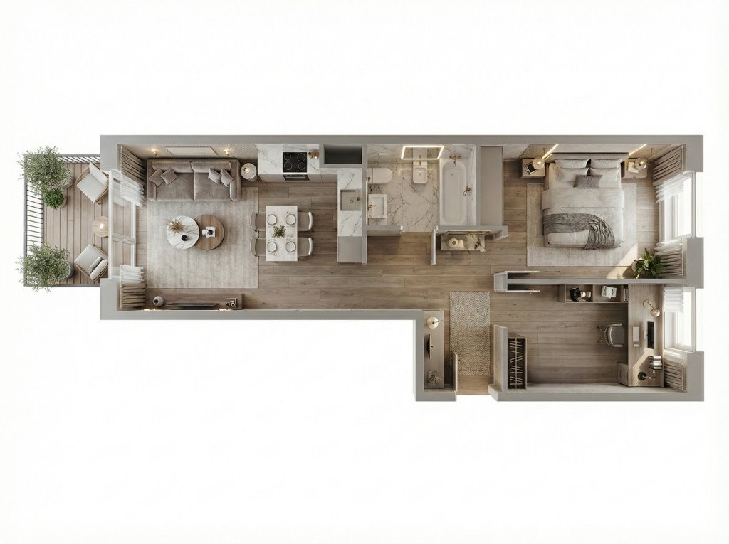 Mieszkanie trzypokojowe na sprzedaż Kraków, Samuela Lindego  59m2 Foto 1