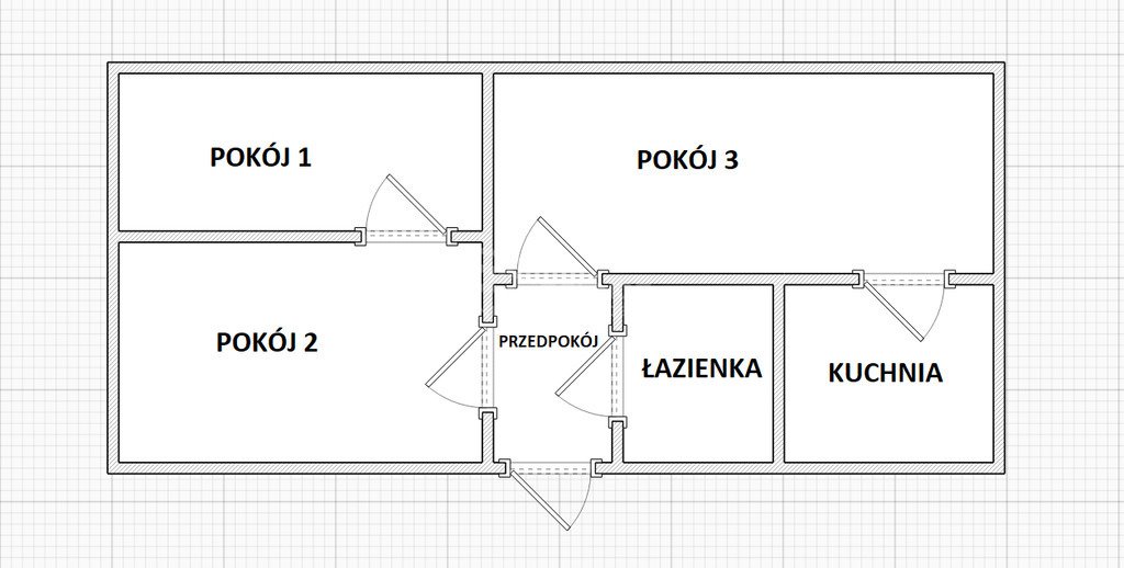 Mieszkanie trzypokojowe na sprzedaż Hrubieszów, Polna  47m2 Foto 8