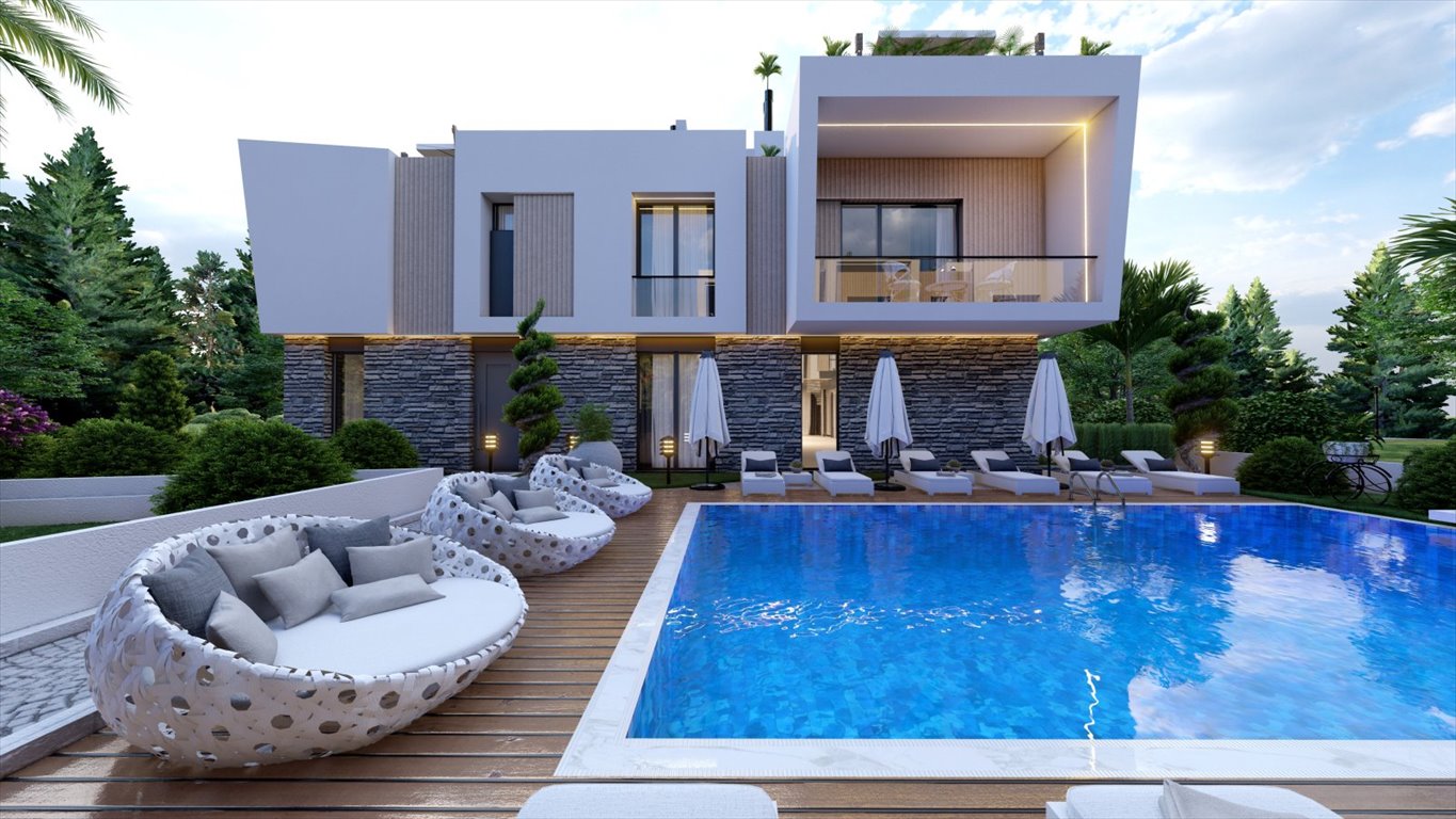 Widok na przyrodę, basen, tarasy na dachach – mieszkania Cypr, Alsancak, Alsancak, Girne, Cypr Północny  74m2 Foto 1