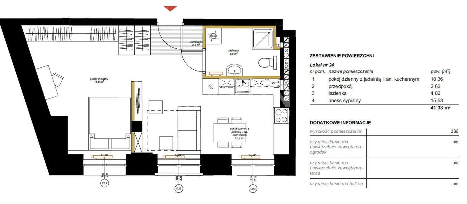 Mieszkanie dwupokojowe na sprzedaż Łódź, ul. Wólczańska  41m2 Foto 11