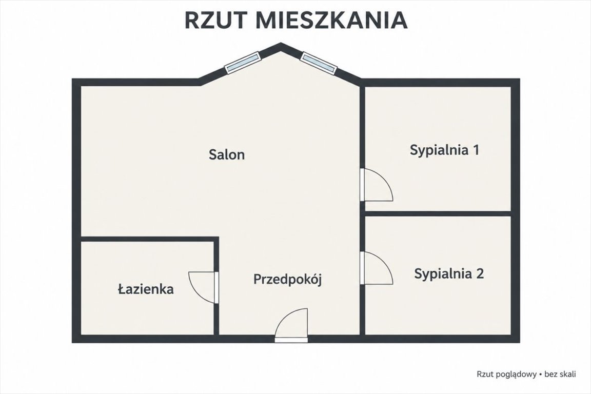 Zapraszam do przestronnego 61 m² mieszkania z wysokimi sufitami Kraków, Bronowice, Na Polach  61m2 Foto 1