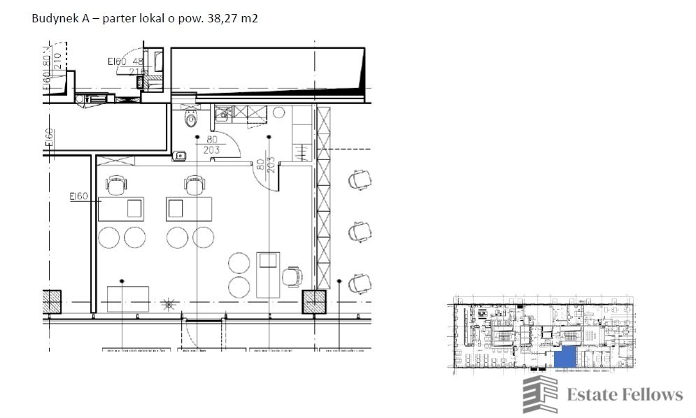 Na wynajem nowoczesny lokal biurowy 43 m² w Krakowie Kraków, al. gen. Tadeusza Bora-Komorowskiego  43m2 Foto 1