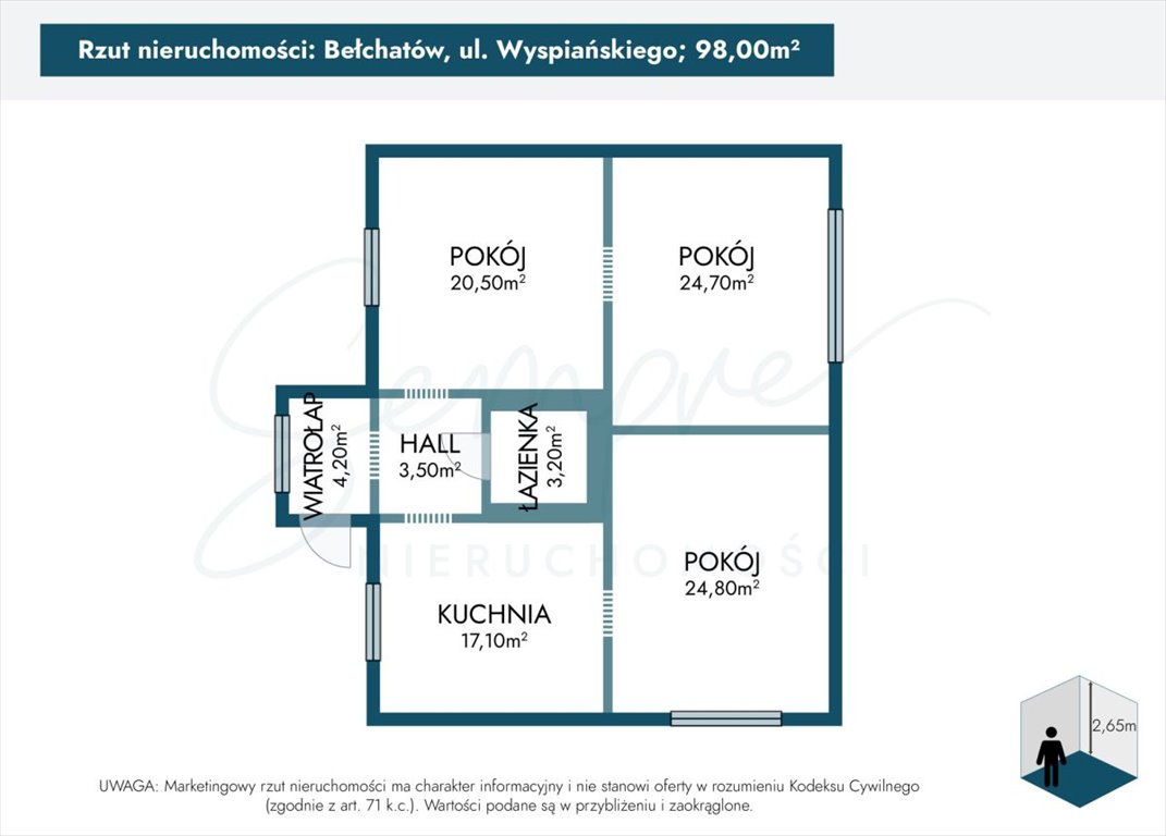 Dom na sprzedaż Bełchatów, Stanisława Wyspiańskiego  90m2 Foto 5