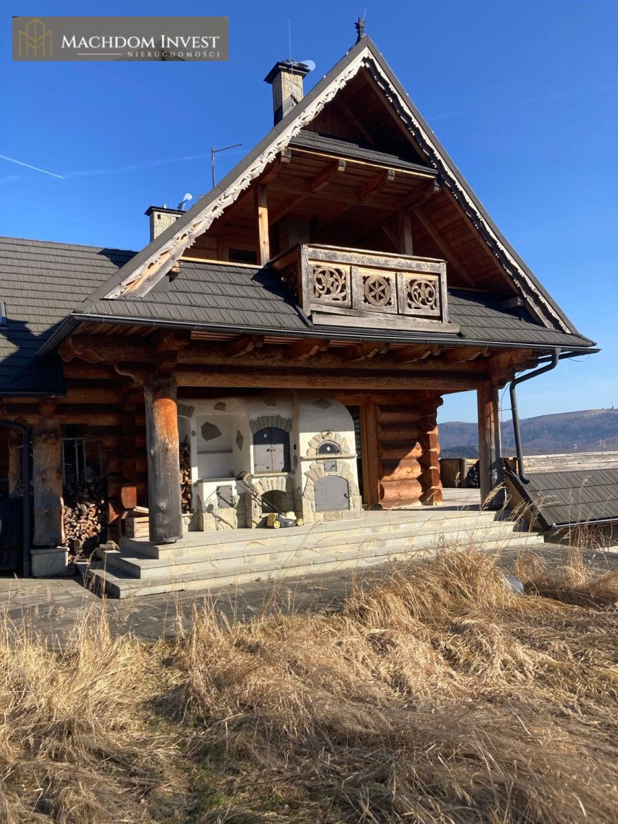 Wyjątkowy dom z bali z widokiem na jezioro i góry Międzybrodzie Bialskie  350m2 Foto 1