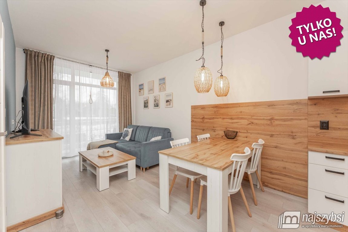 Apartament z tarasem 150 m od morza - basen i plac zabaw Ustronie Morskie, Sianożęty  35m2 Foto 1