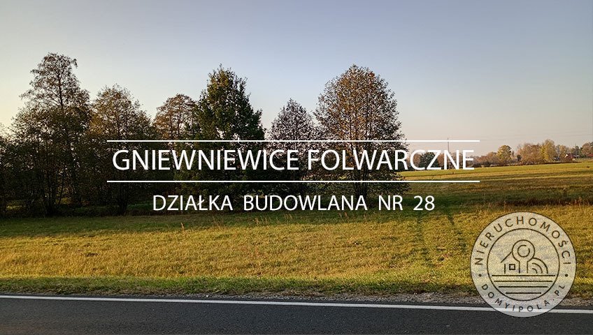 Działka z pięknymi drzewami i potencjałem inwestycyjnym - polecam! Gniewniewice Folwarczne  4 509m2 Foto 1