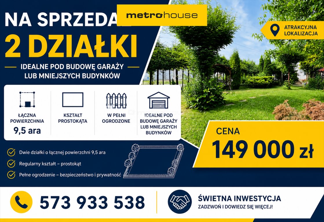 Działki w Krośnie z garażem i ogrodem, media, spokojna okolica Krosno  943m2 Foto 1
