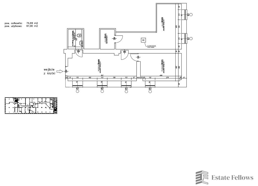 Nowoczesny lokal biurowy 74,69 m2 na Zabłociu w Krakowie Kraków  75m2 Foto 1