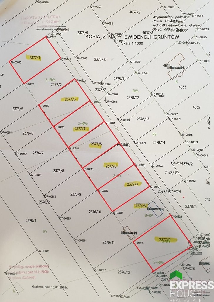 Działka budowlana na sprzedaż Grajewo, Sadowa  1 050m2 Foto 2