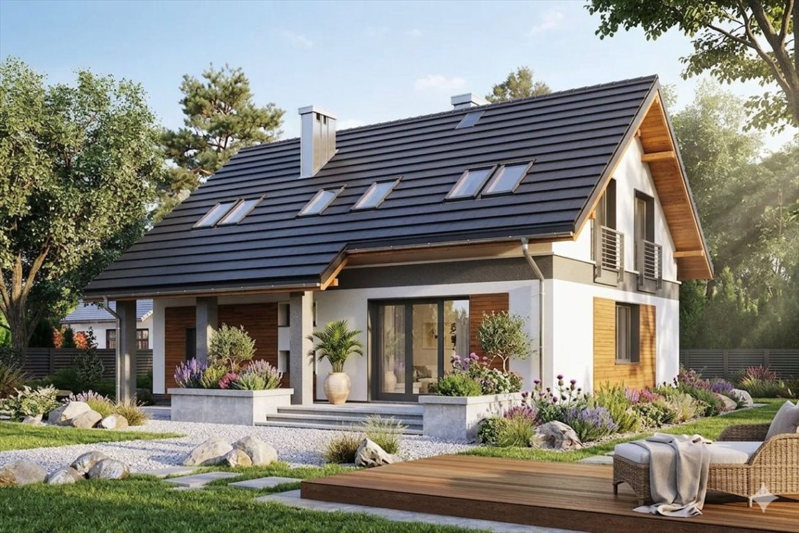 Nowoczesny dom w Lutoryżu (164,6 m², stan surowy) Lutoryż  165m2 Foto 1