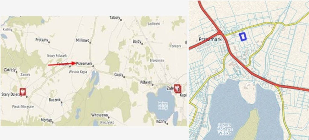 Działka pod działalność w Przezmarku, 2074 m², atrakcyjna cena Przezmark  2 074m2 Foto 1