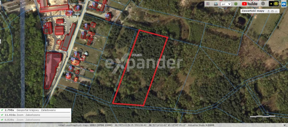 Działka rolna 12 633 m² z dostępem do drogi i blisko jeziora Klonowo  12 633m2 Foto 1