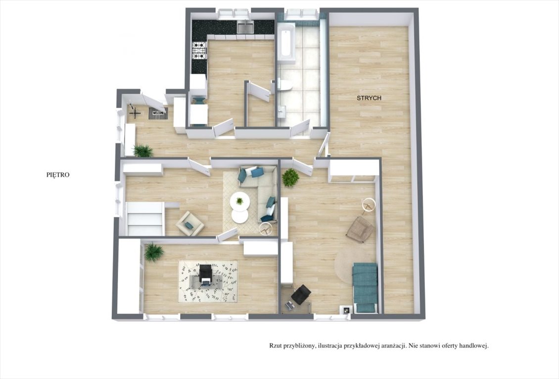 Dwupoziomowe 5 pok. mieszkanie do remontu z potencjałem na dwa apartamenty Ruda Śląska, Chebzie, Węglowa  120m2 Foto 1