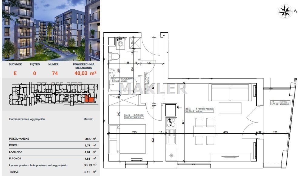 Mieszkanie dwupokojowe na sprzedaż Bydgoszcz, Bocianowo  40m2 Foto 5