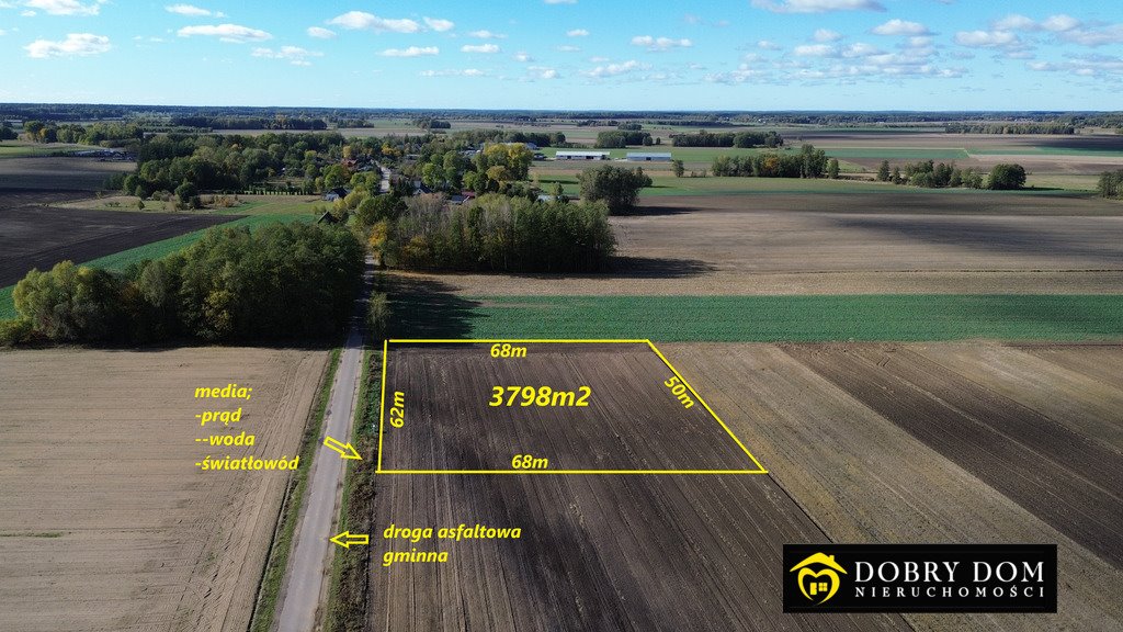 Działka 3798 m² z WZ, media, lasy, 15 km od Białegostoku Biele  3 798m2 Foto 1