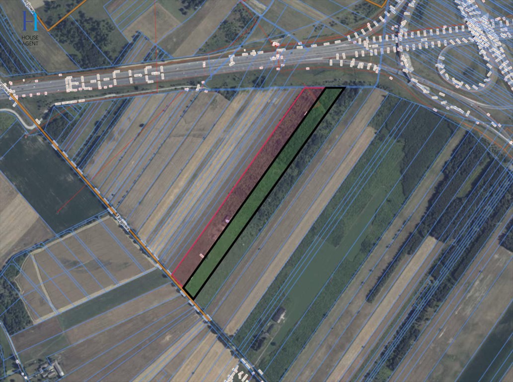 Do sprzedania działki inwestycyjne 76 399 m² z mediami w Strykowie Stryków  76 399m2 Foto 1