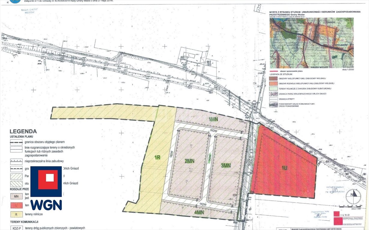 Sprzedam działkę komercyjną 21 157 m² z planem usługowym Mstów, Mstów  21 157m2 Foto 1