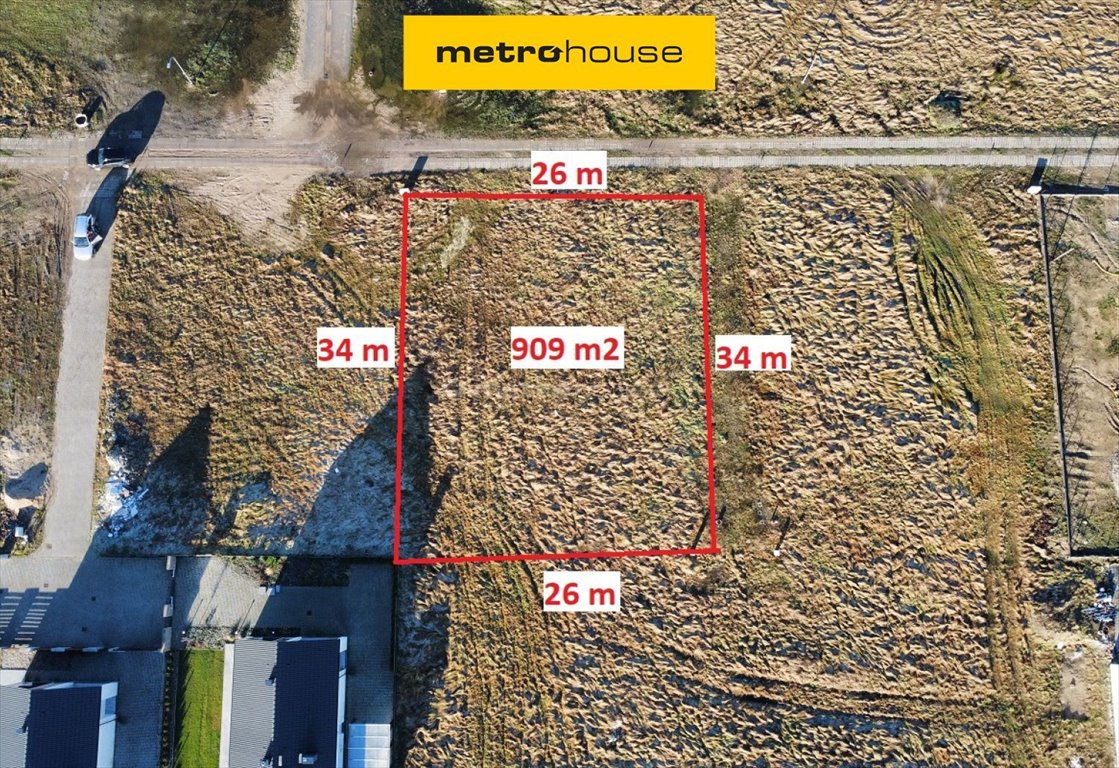 Działka budowlana 909 m² z mediami - blisko Ustki Niestkowo, Dębowa  909m2 Foto 1
