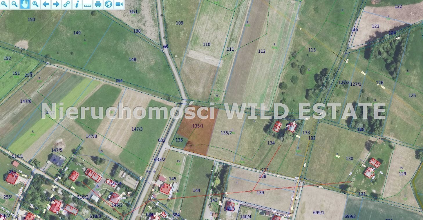 Działka rolna z widokiem na las i rzekę Chodaczek. Kostarowce  2 553m2 Foto 1