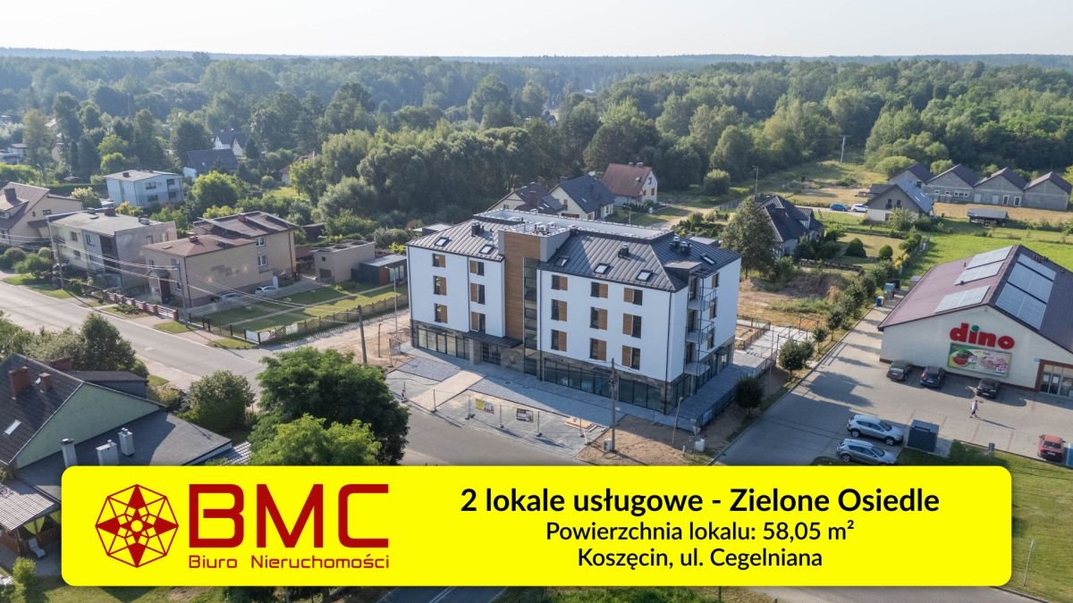 Polecam dwupak lokali usługowych 58 m² z dużymi witrynami Koszęcin, Cegielniana  58m2 Foto 1