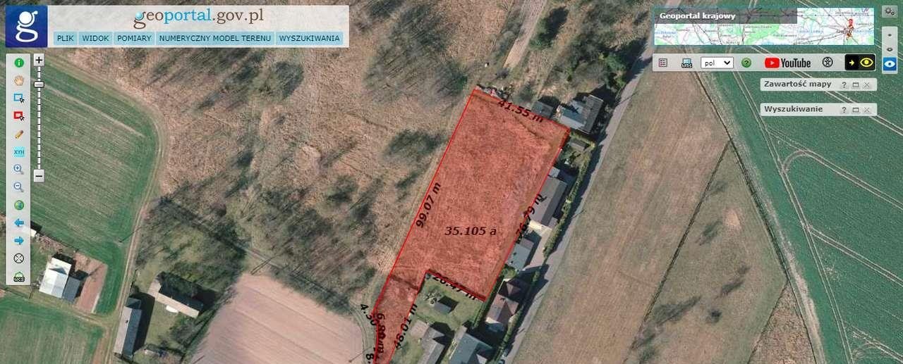 Działka budowlana 3550 m² w spokojnej okolicy Myszkowa.: Myszków: Armii Krajowej