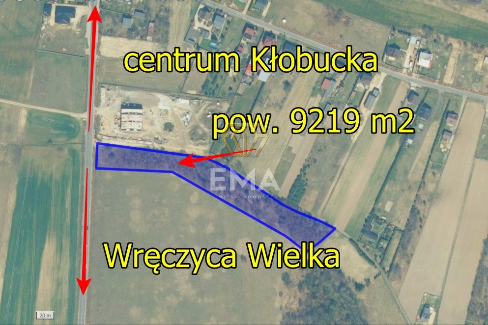 Działka budowlana na sprzedaż Kłobuck, Niwa-Skrzeszów, Jesionowa  9 219m2 Foto 1