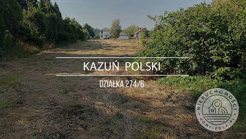 Urokliwa działka z drzewami i ogrodem, inwestycja w Kazuniu Kazuń Polski, Szkolna  840m2 Foto 1
