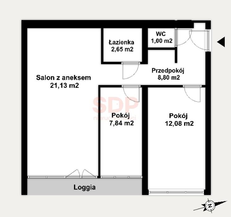 Mieszkanie trzypokojowe na sprzedaż Wrocław, Krzyki, Powstańców Śląskich, Drukarska  54m2 Foto 11