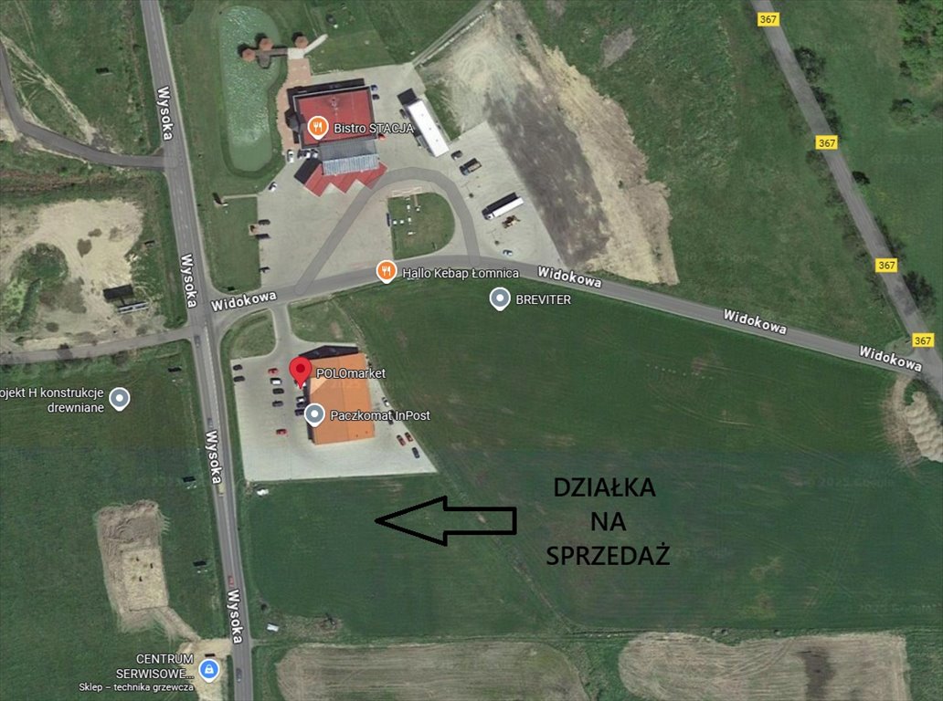 Działka inwestycyjna 7 243 m² z pozwoleniem na budowę Łomnica, Wysoka  7 243m2 Foto 1