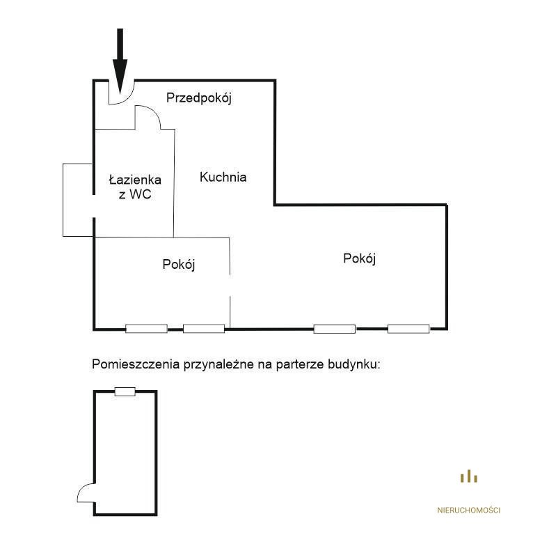 Mieszkanie dwupokojowe na sprzedaż Wrocław, Karłowice  58m2 Foto 4