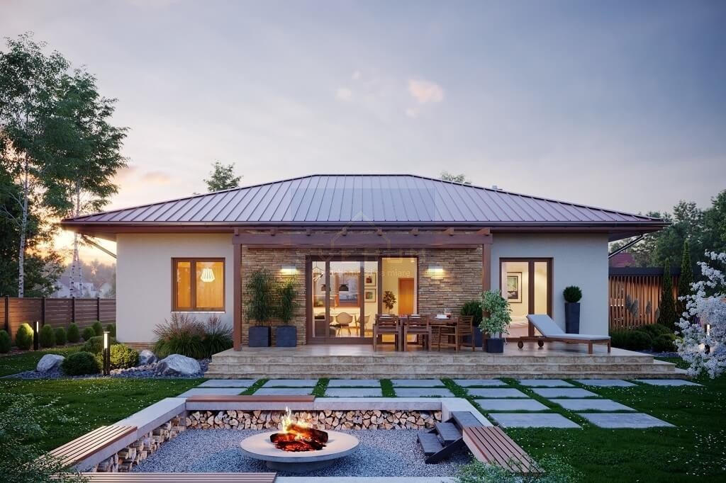 Nowoczesny dom 106m2 z ogrzewaniem podłogowym i pod klucz Biskupice  107m2 Foto 1