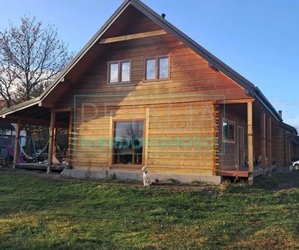 Dom z bala świerkowego 127 m2, ogrzewanie podłogowe Chylice  127m2 Foto 1