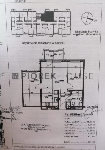 Mieszkanie trzypokojowe na sprzedaż Warszawa, Białołęka, Sieczna  54m2 Foto 14