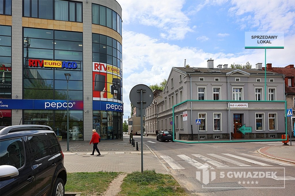 Lokal 147 m² w centrum Szczecinka (duże witryny, parking) Szczecinek, Parkowa  147m2 Foto 1