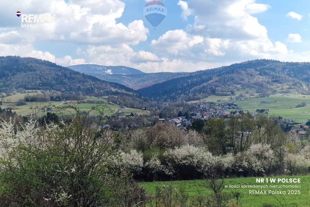 Działka rolna z pięknym widokiem na góry, blisko Beskidów Wieprz  2 248m2 Foto 1