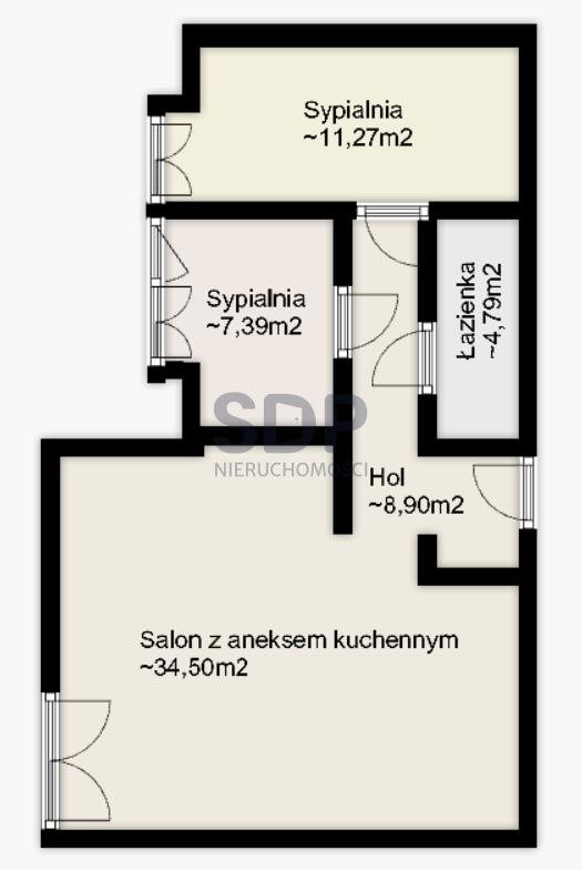 Mieszkanie trzypokojowe na sprzedaż Wrocław, Śródmieście, Śródmieście, Pl. Bema  67m2 Foto 2