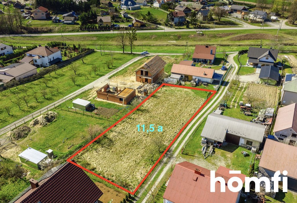 Na sprzedaż działka budowlana 11,5a z mediami w Weryni Werynia  1 150m2 Foto 1