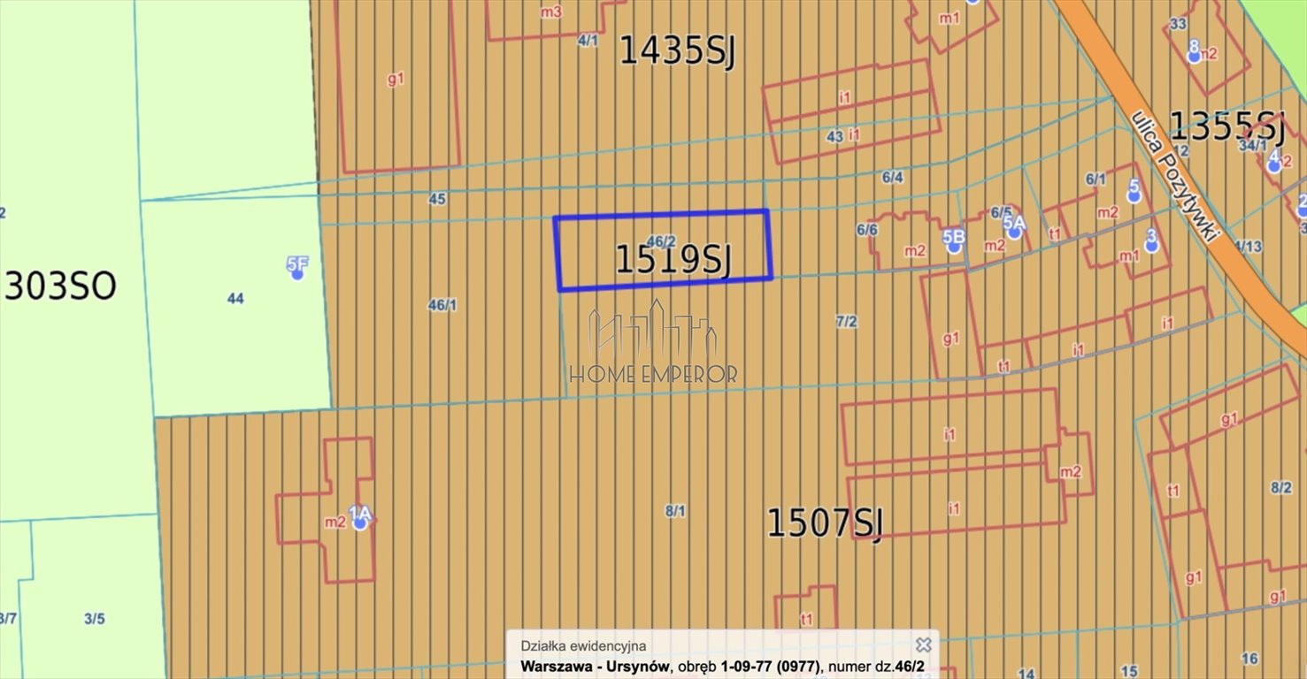 Sprzedam działkę 422 m² z warunkami zabudowy w Ursynowie Warszawa, Ursynów, Jeziorki, Pozytywki  422m2 Foto 1