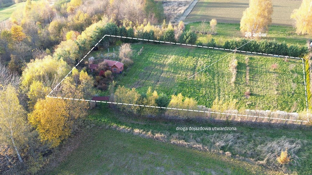 Widokowa działka 29 arów z domkiem i WZ, Husów Husów  2 900m2 Foto 1
