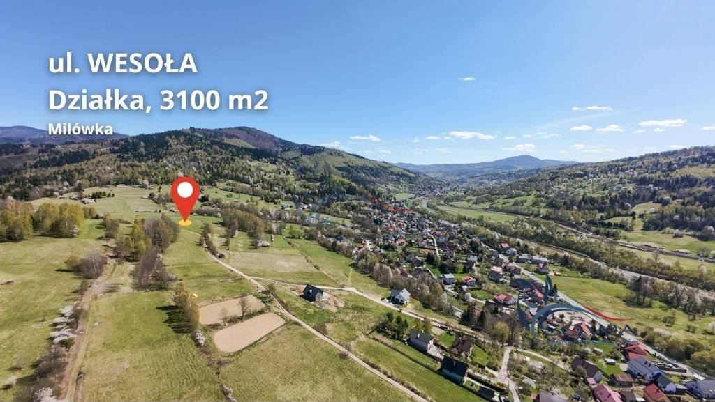 Polecam działkę 31 arów z panoramą gór w Milówce Milówki  3 100m2 Foto 1
