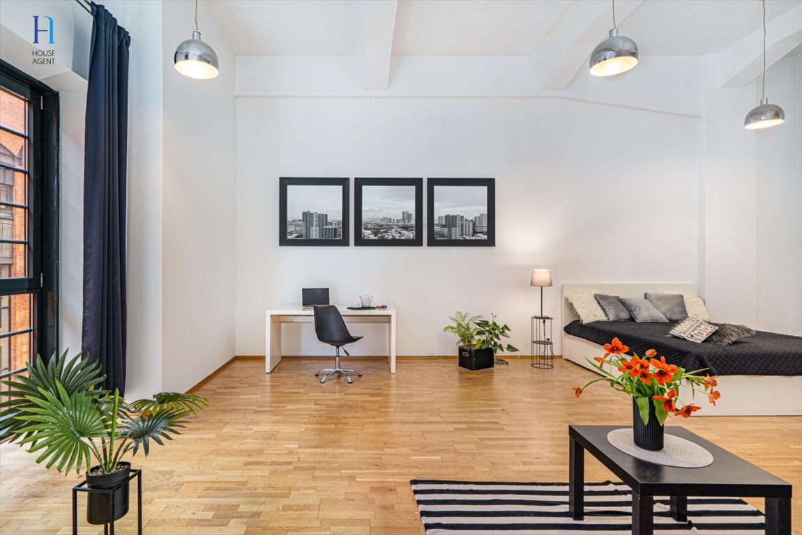 Sprzedam loftowe mieszkanie 65 m² w Łodzi z antresolą Łódź, Księży Młyn, Ks. Biskupa Wincentego Tymienieckiego  65m2 Foto 1