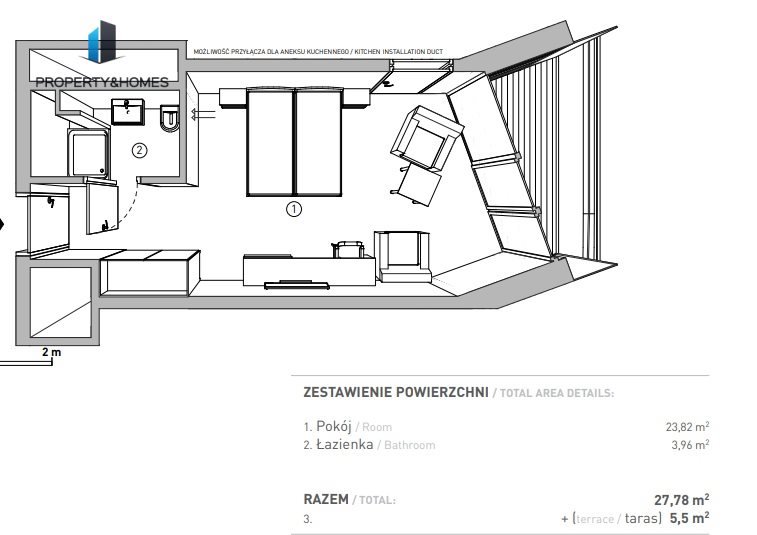 Kawalerka na sprzedaż Świnoujście, Uzdrowiskowa  28m2 Foto 6