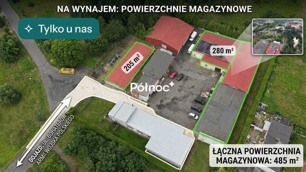 Polecam magazyn 205 m² w Zgorzelcu, monitorowany! Zgorzelec, Bohaterów II Armii Wojska Polskiego  205m2 Foto 1
